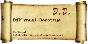 Dörnyei Dorottya névjegykártya