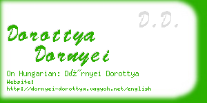 dorottya dornyei business card